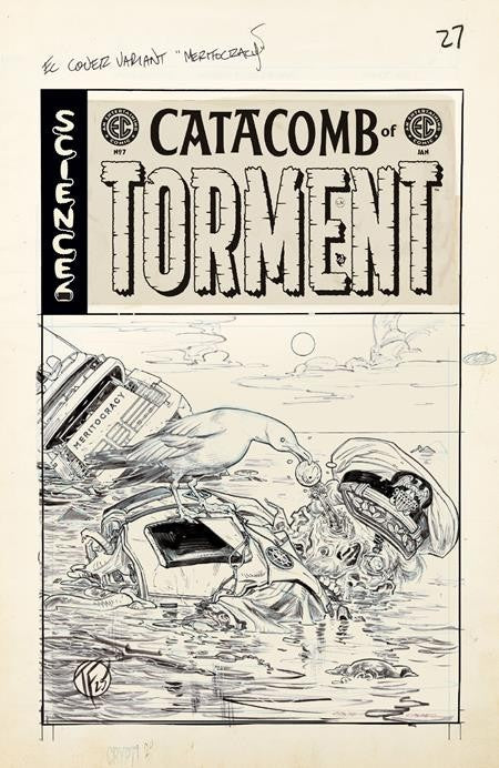 EC Catacomb Of Torment #7 CVR D 1:20 Tom Fowler B&W Artist Ed - Oni Press - 2025