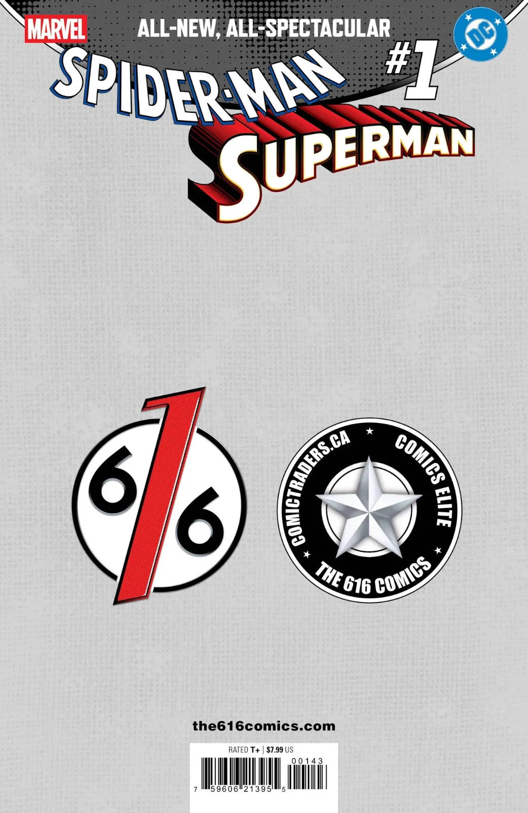 SPIDER-MAN SUPERMAN #1 RB SILVA Virgin SPOT FOIL Exclusive Variant C LTD 3000
