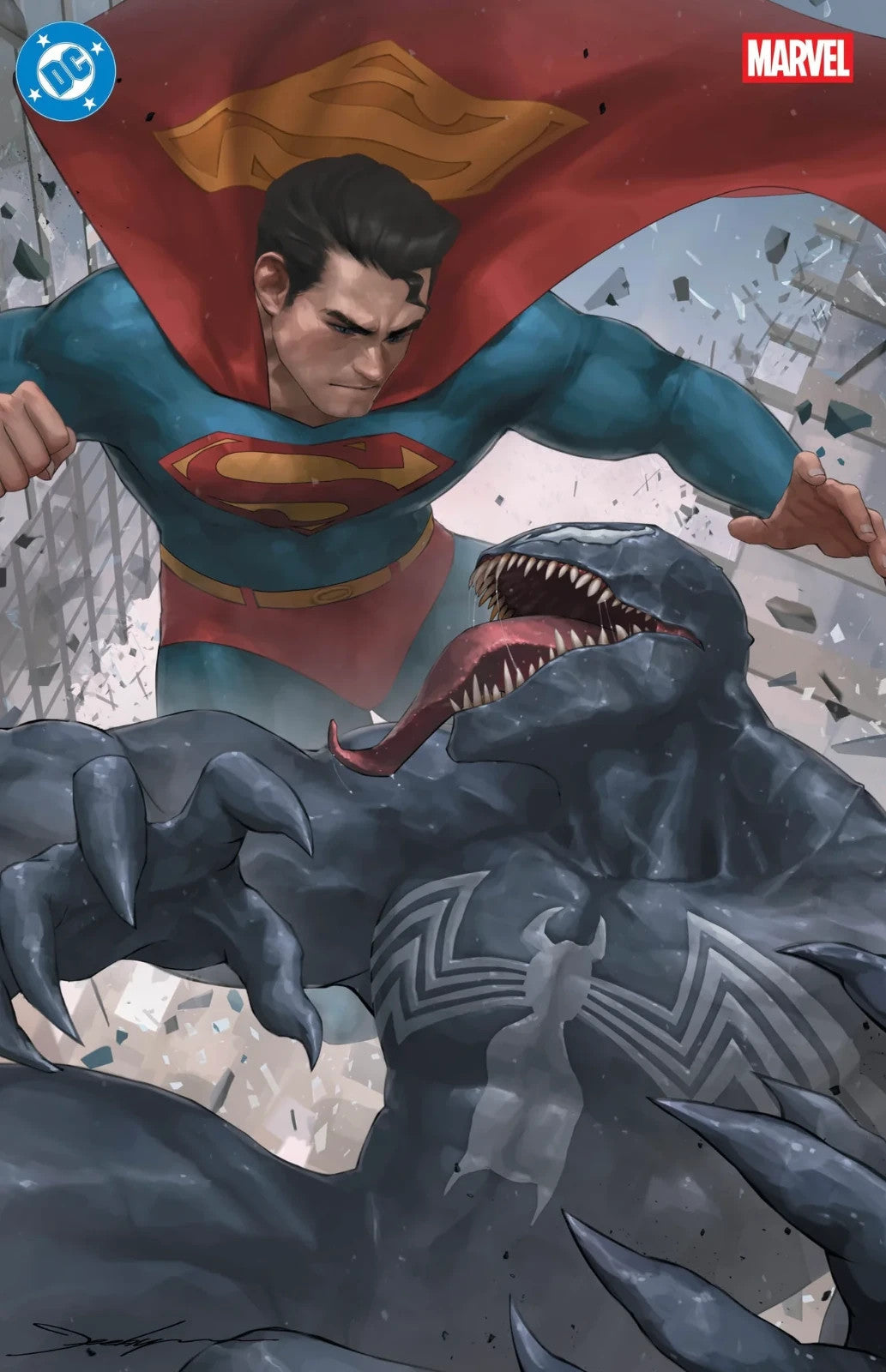 DC/Marvel: Superman/Spider-Man #1 - FOIL -  JeeHyung Lee Virgin Variant LTD 1000