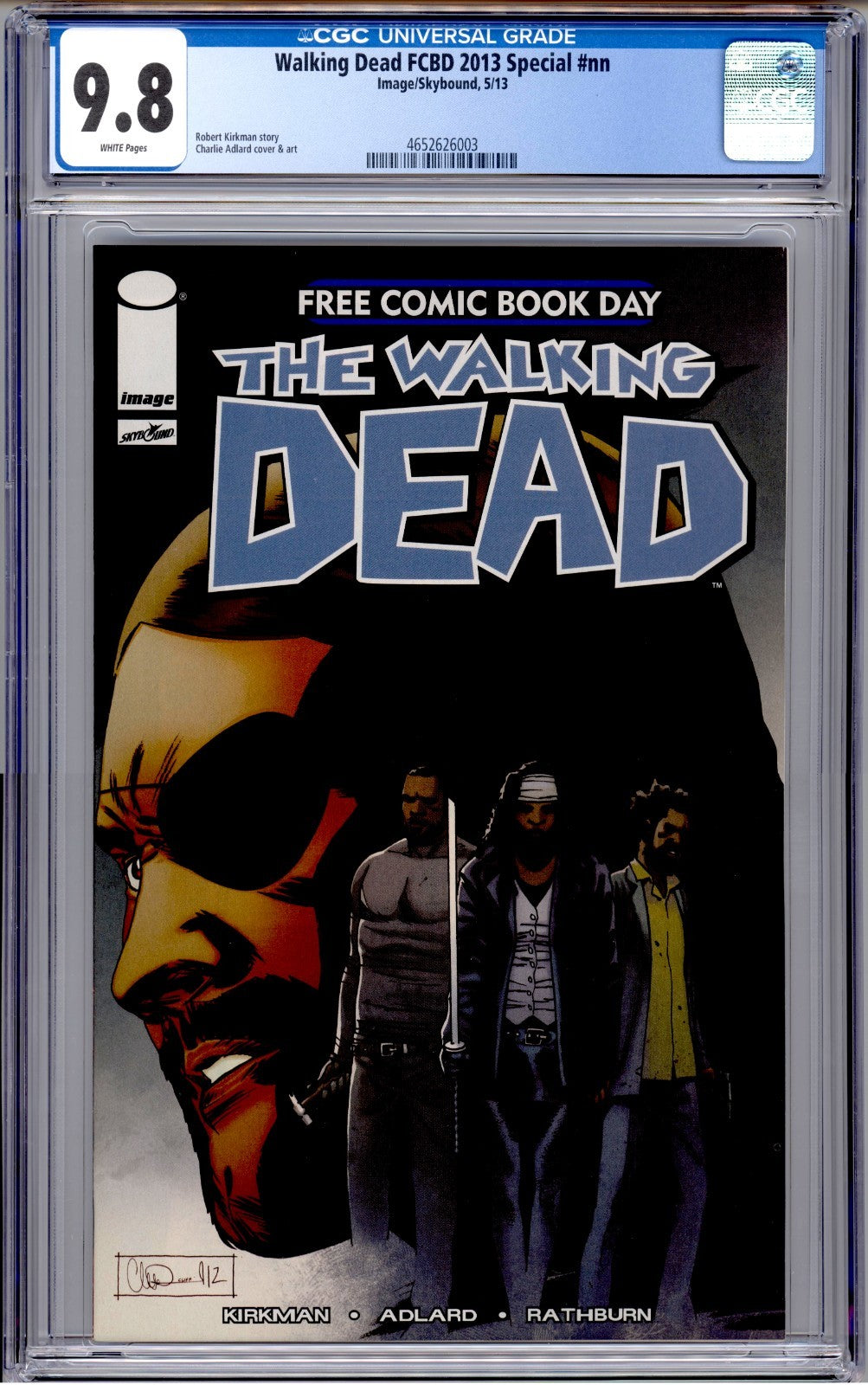 The Walking Dead FCBD CGC 9.8 Special Free Comic Book Day Kirkman Image 2013