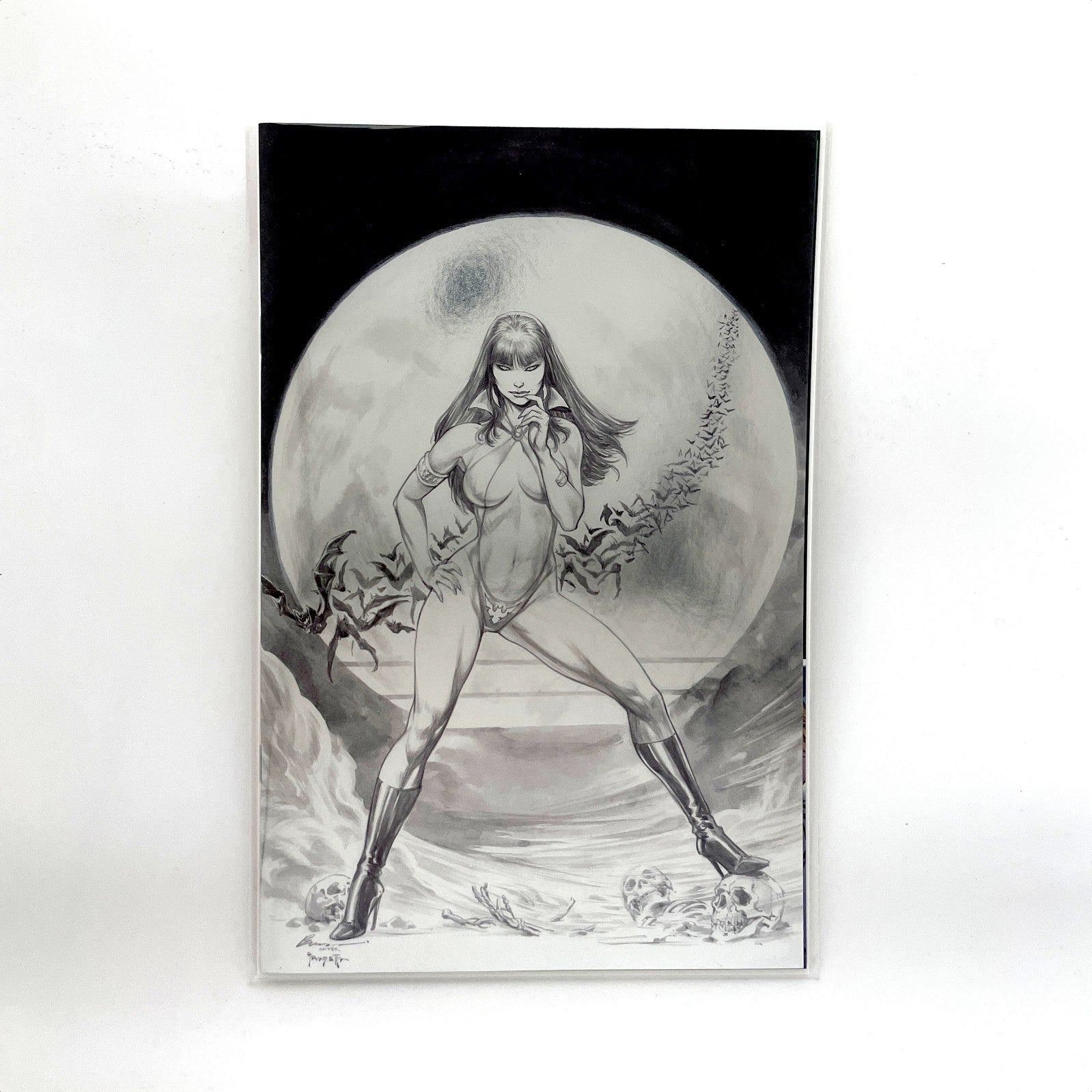 Vampirella Halloween Horror #1 U - Buzz Line Art Virgin Foil Limited Print 2025