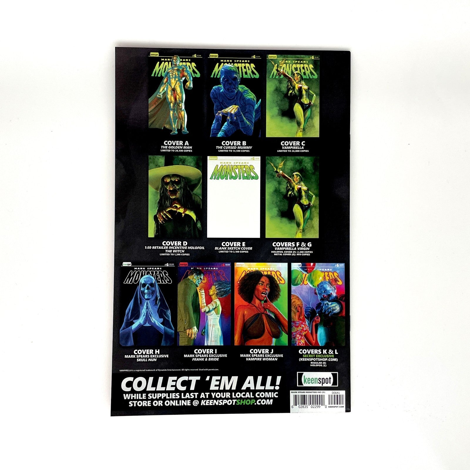 Mark Spears Monsters #6 Cover D 1:50 Incentive Holofoil The Witch Variant 2025