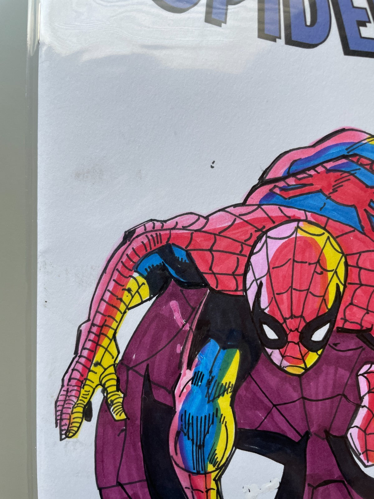 THE AMAZING SPIDER-MAN #1 COVER ART SKETCH by MARIANO NICIEZA & JOE DELBEATO