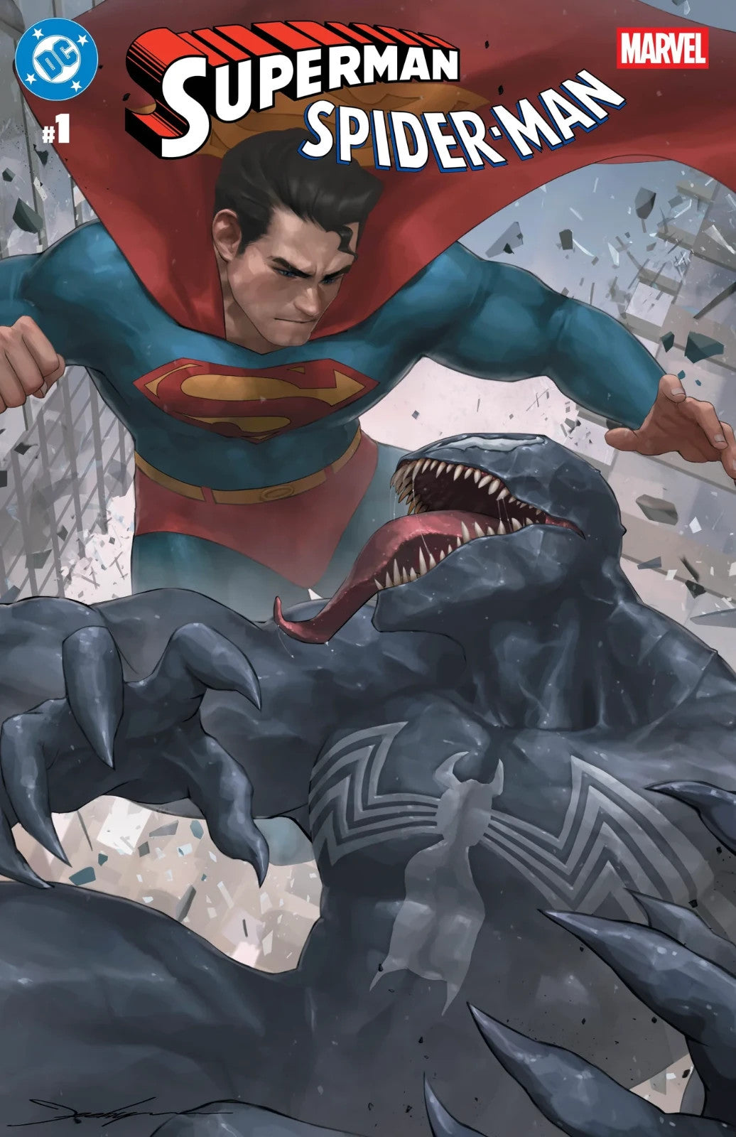 DC/Marvel: Superman/Spider-Man #1 -  JeeHyung Lee Trade/Dress Variant LTD 3000
