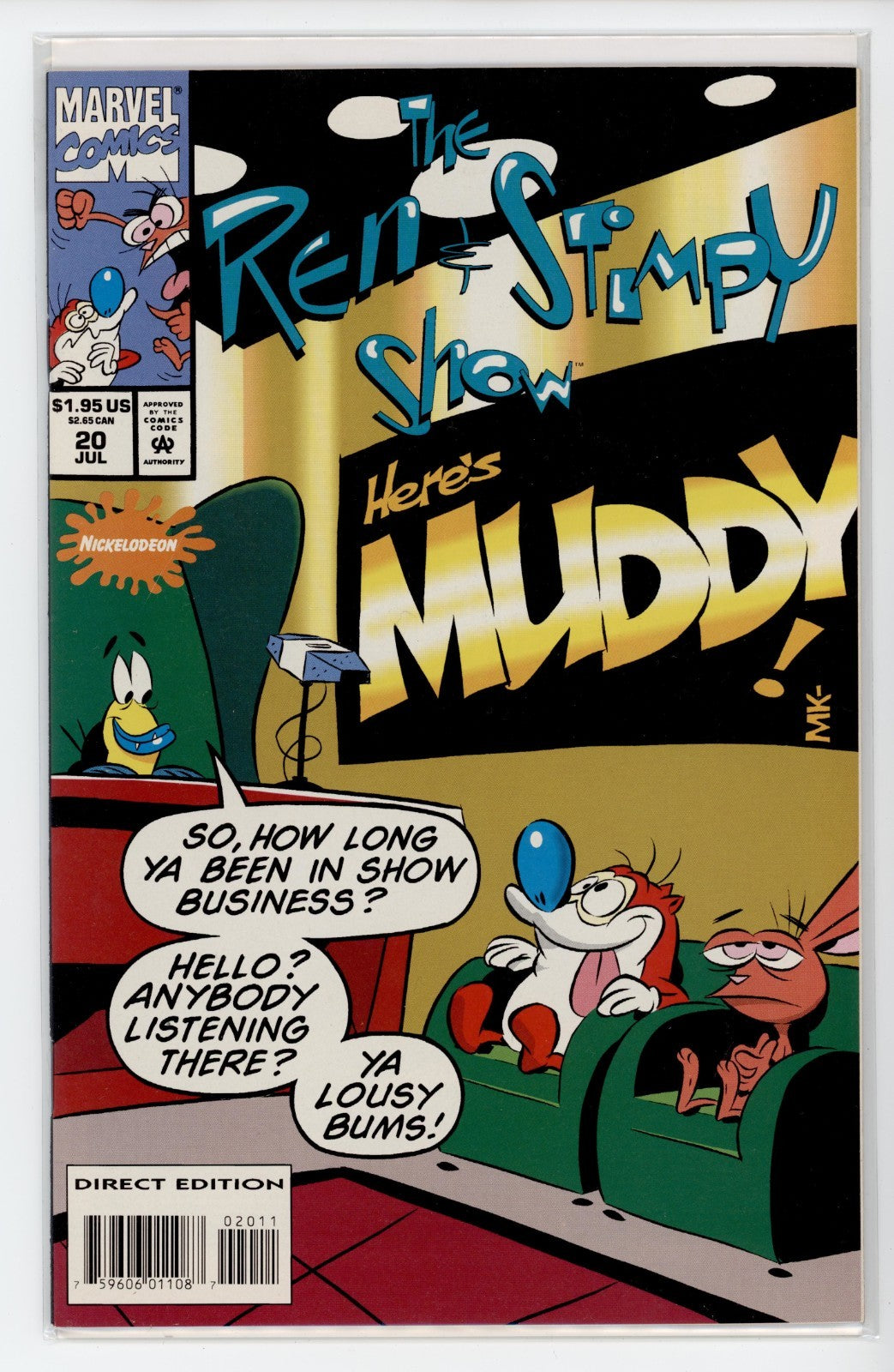 Ren And Stimpy Show Marvel Comic #11 - 20 Lot of 10 total NM
