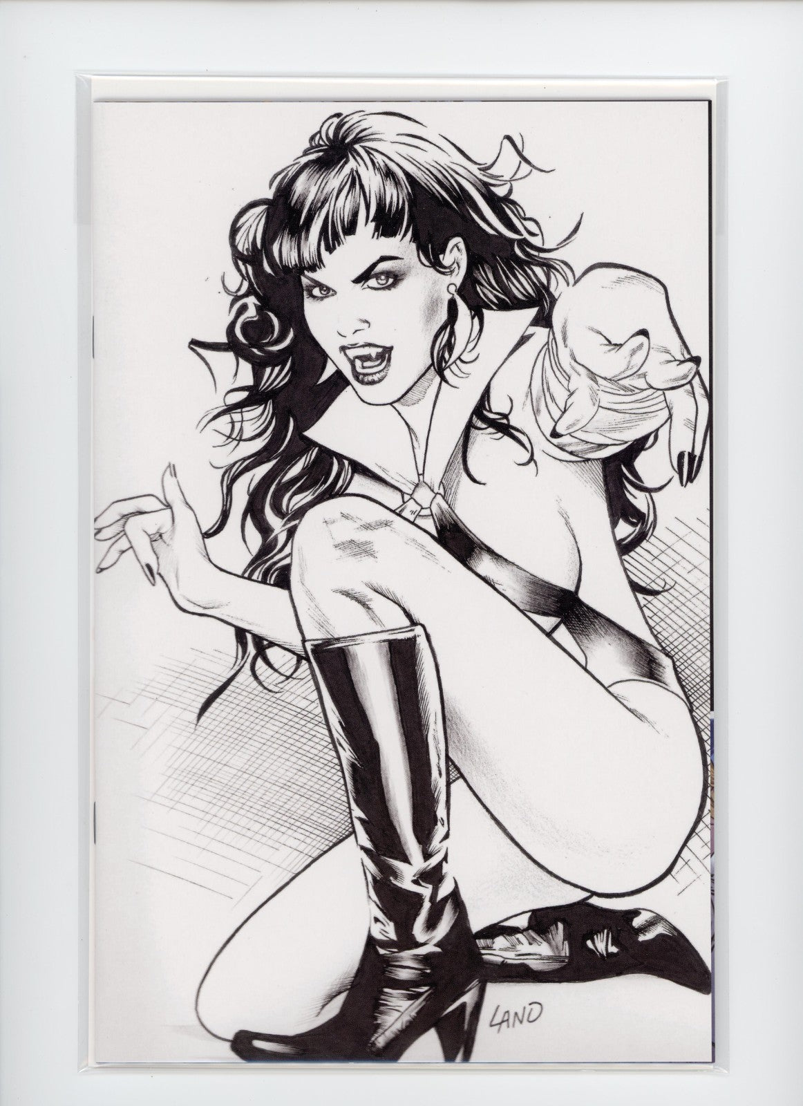 Vampirella Halloween Horror #1 S - Greg Land Line Art Virgin Limited Print 2025