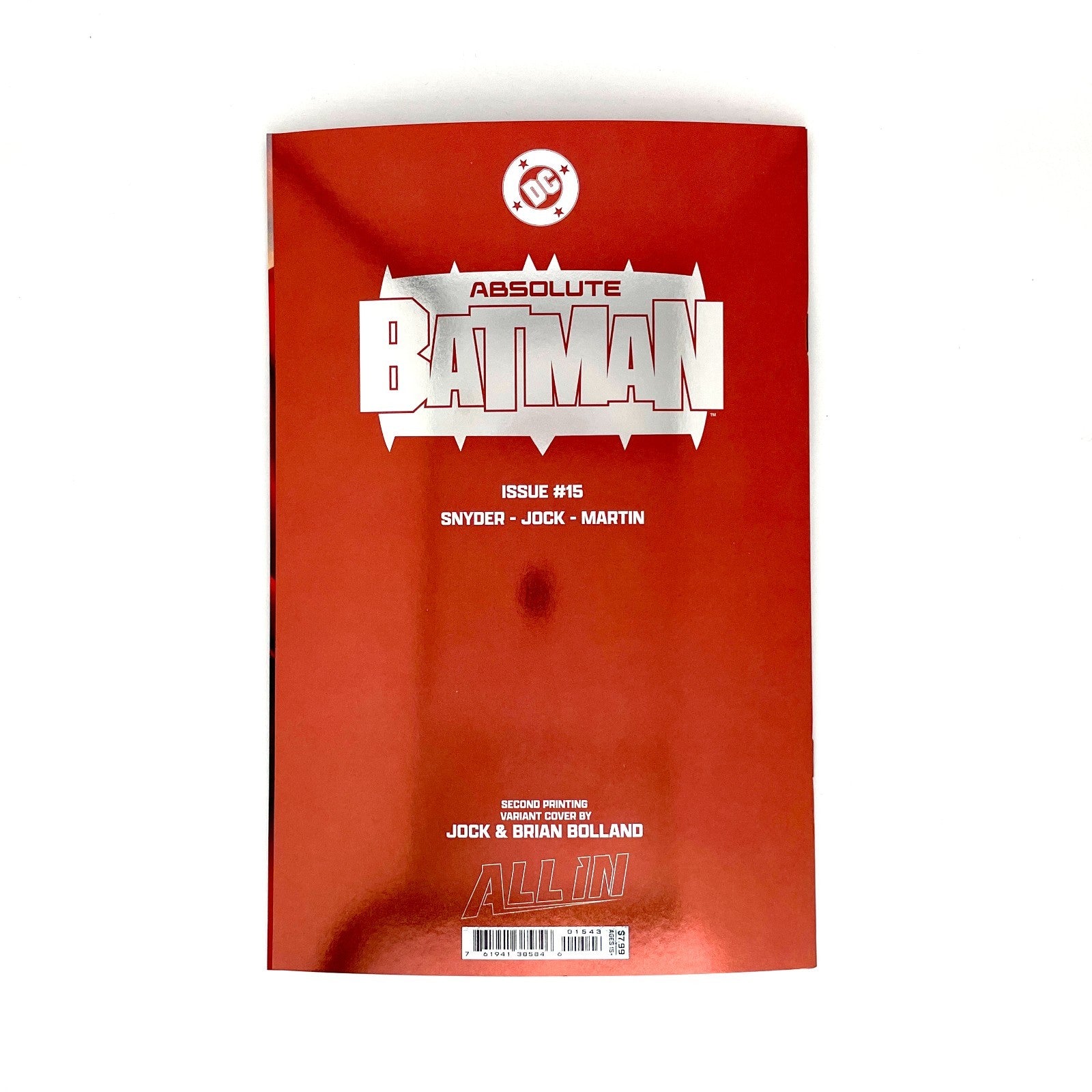 Absolute Batman #15Z Second Printing Jock & Bolland Foil Variant - 2026