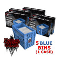 1 Case (5) BCW Blue Short Comic Book Box Bin - Acid Free Heavy Duty Plastic