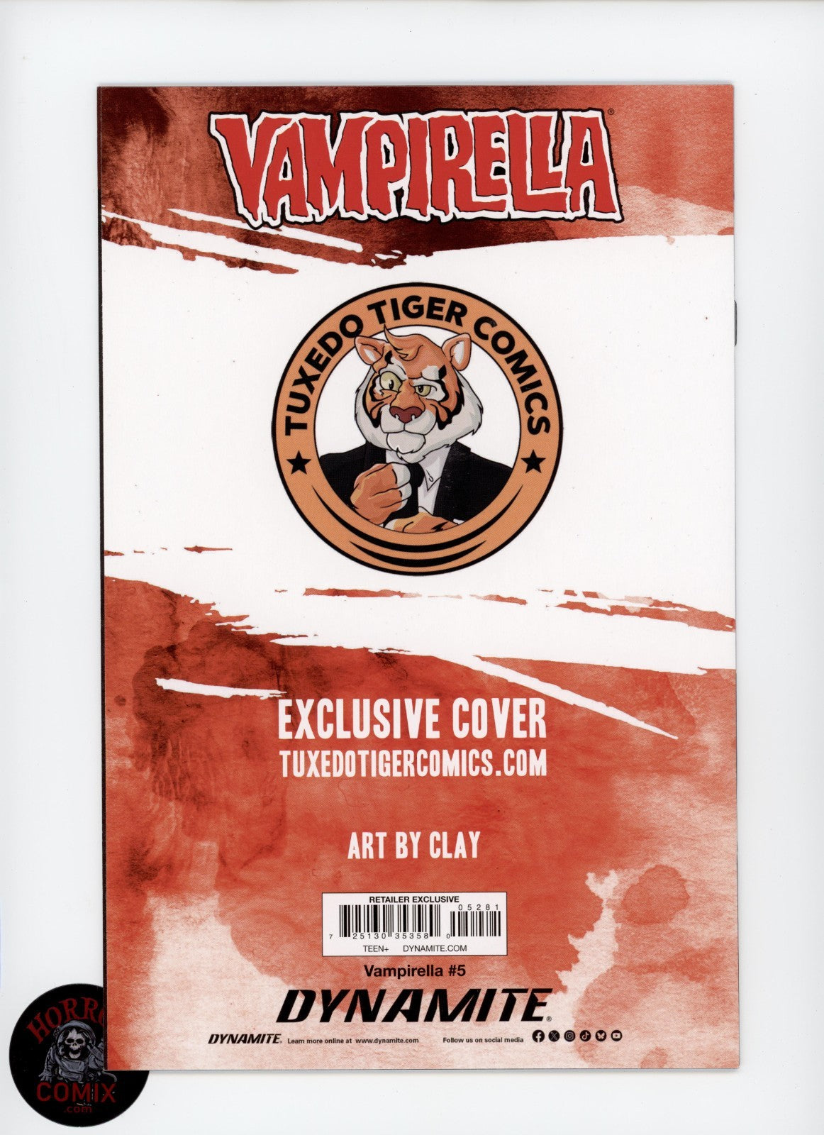 VAMPIRELLA #5 EXCLUSIVE Virgin Variant By Clay - 2025