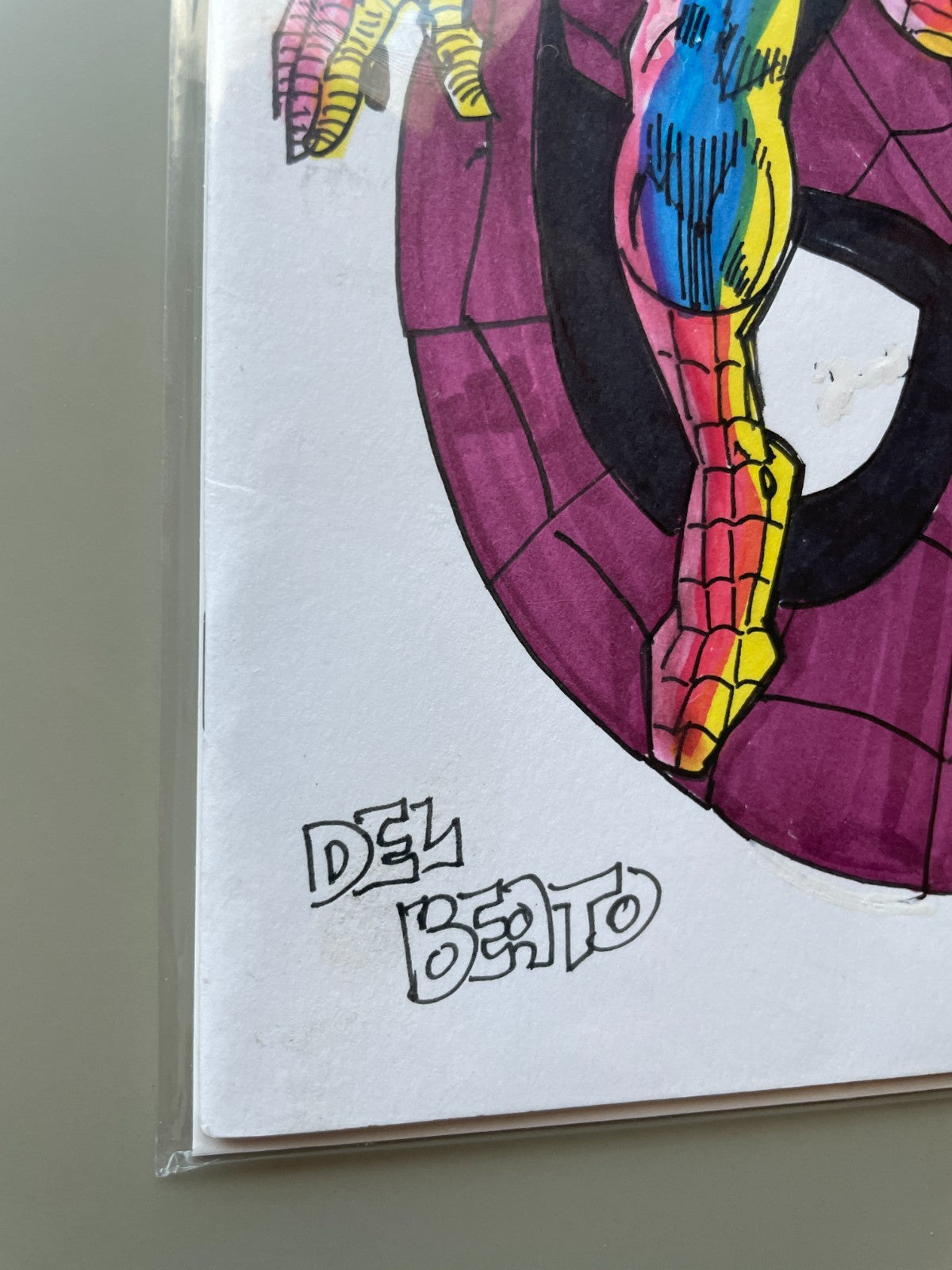 THE AMAZING SPIDER-MAN #1 COVER ART SKETCH by MARIANO NICIEZA & JOE DELBEATO
