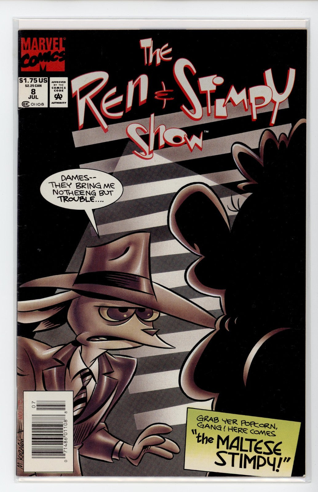 Ren And Stimpy Show Marvel Comic #1 - 10 Lot - 1, 6 & 7 SIGNED