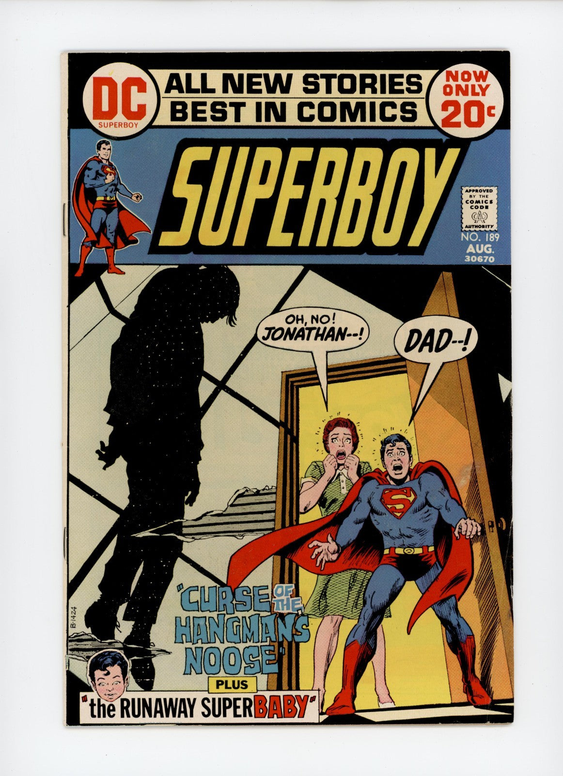 Superboy DC Comic LOT x5 - #189 #190 #192 #193 #195 FN-VF - 1972-1973