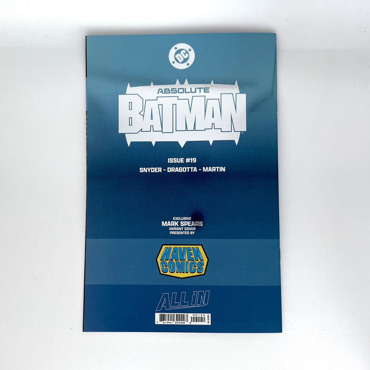 SIGNED Absolute Batman #19 BV Virgin Foil MARK SPEARS Scarecrow Cover - 2026