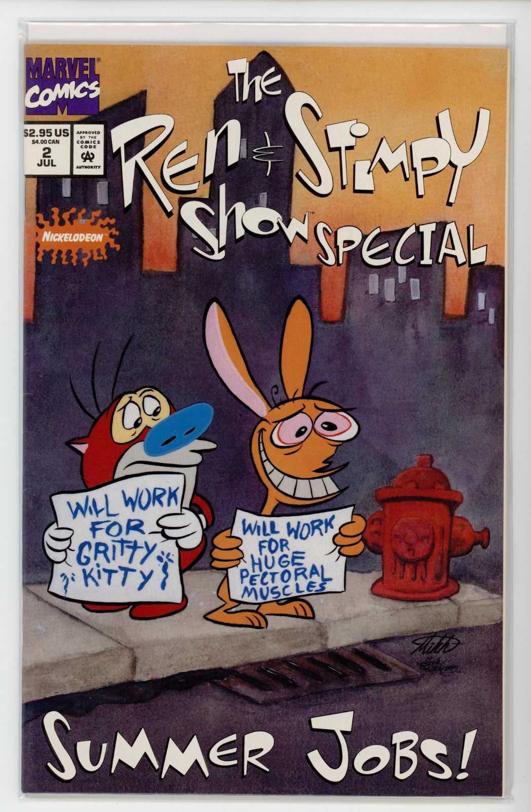 x3 Ren And Stimpy Show Comics Specials including Powdered Toast Man #1