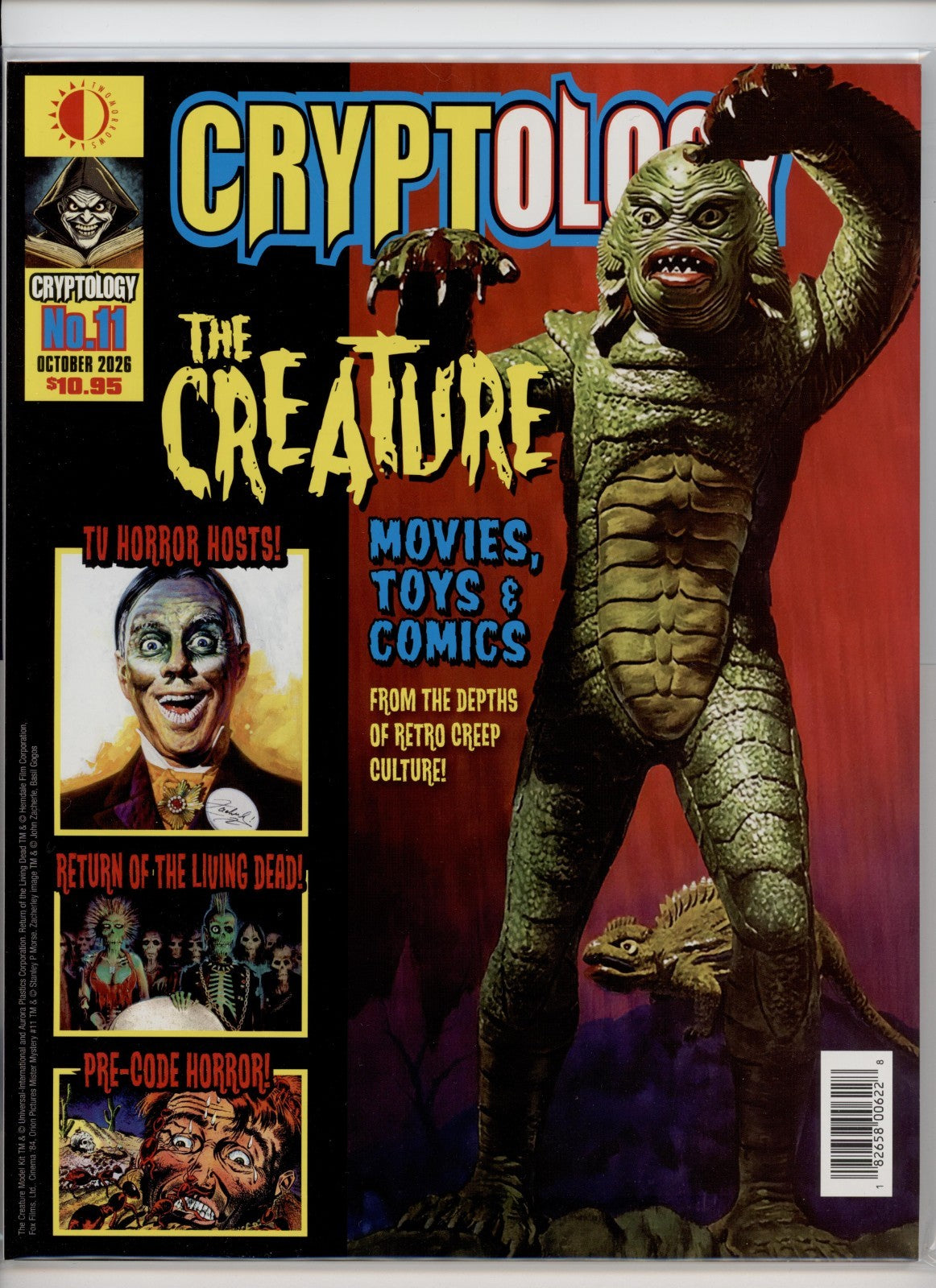 CRYPTOLOGY #11 Horror & Sci-Fi Magazine - the Creature - 2026