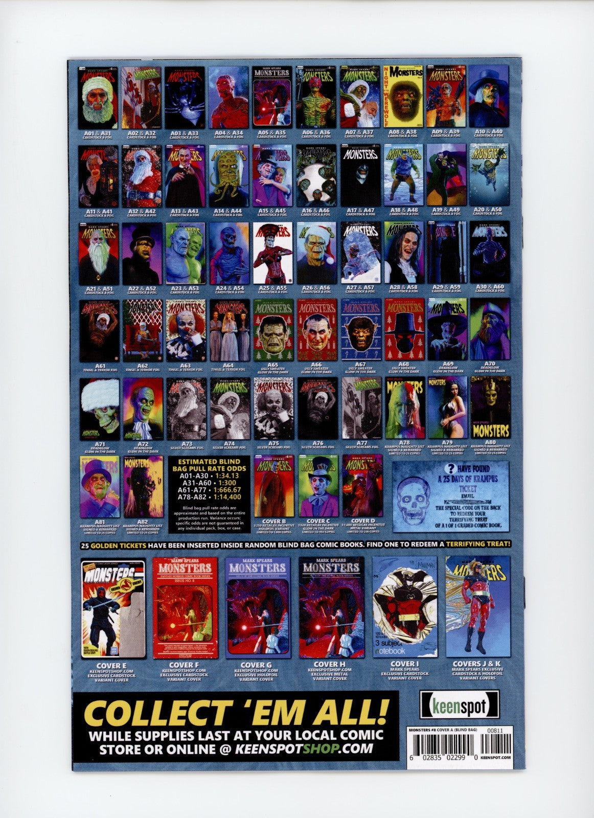 Mark Spears Monsters #8A-02 Keenspot Comic Book 2025