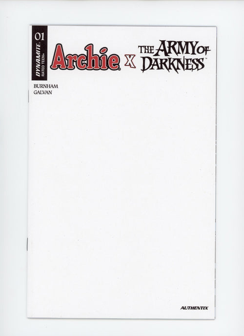 Archie x Army of Darkness #1F Blank Variant - 2026