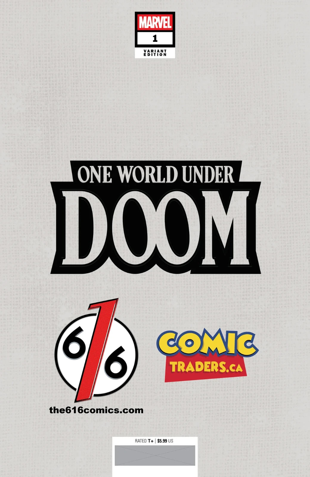 ONE WORLD UNDER DOOM #1 KAARE ANDREWS 616 Trade Dress Variant LTD 3000