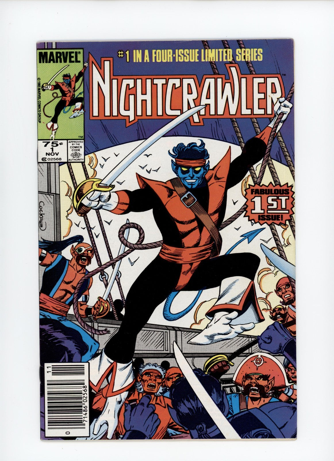 Nightcrawler #1 & #2 Marvel Comics - Shadowcat Cockrum 1985