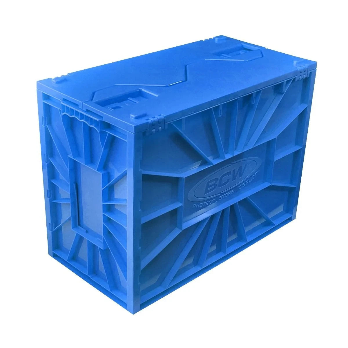 1 Case (5) BCW Blue Short Comic Book Box Bin - Acid Free Heavy Duty Plastic