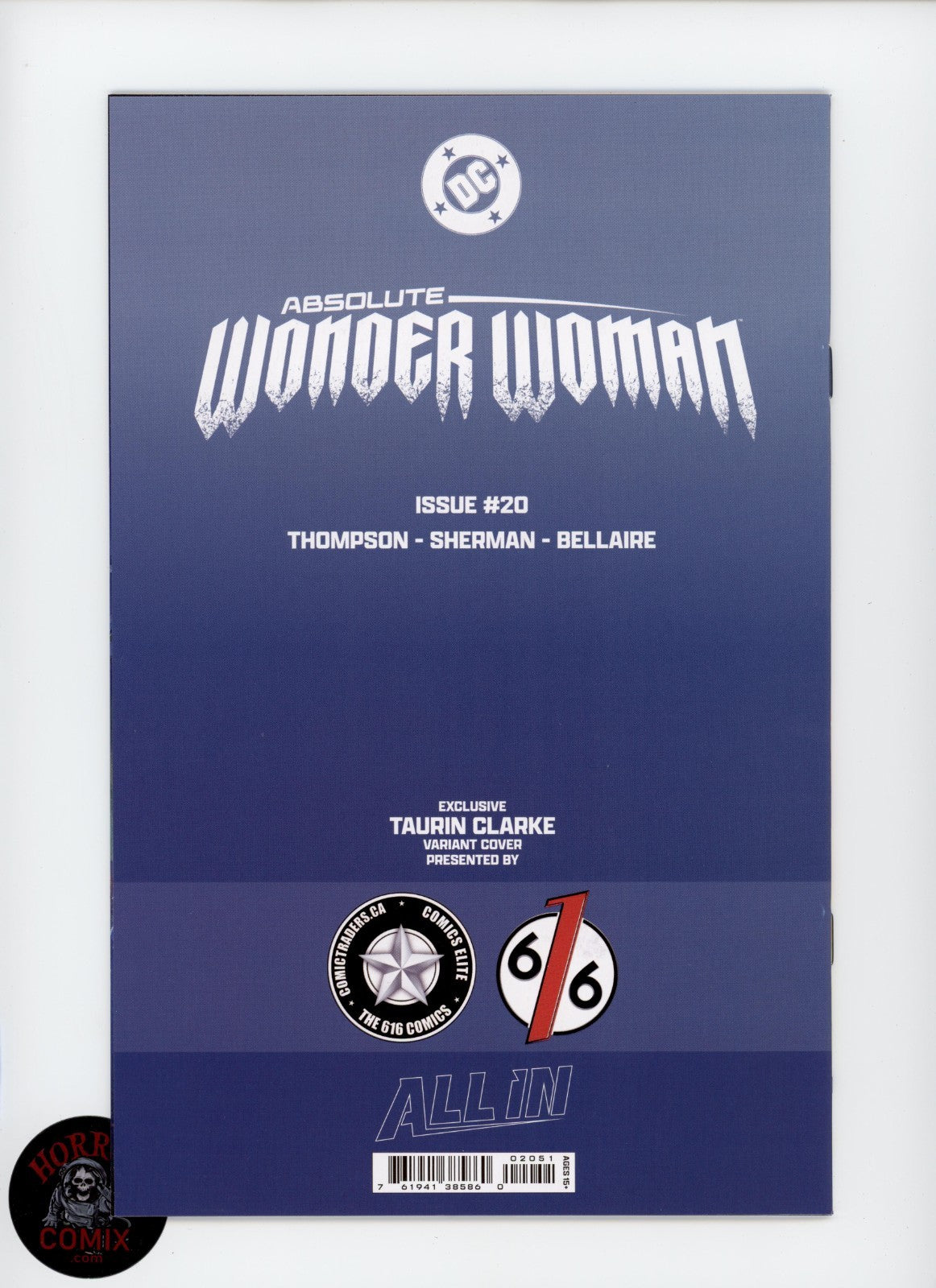 ABSOLUTE WONDER WOMAN #20 TAURIN CLARKE Exclusive Dress CVR A LTD 3000 - 2026