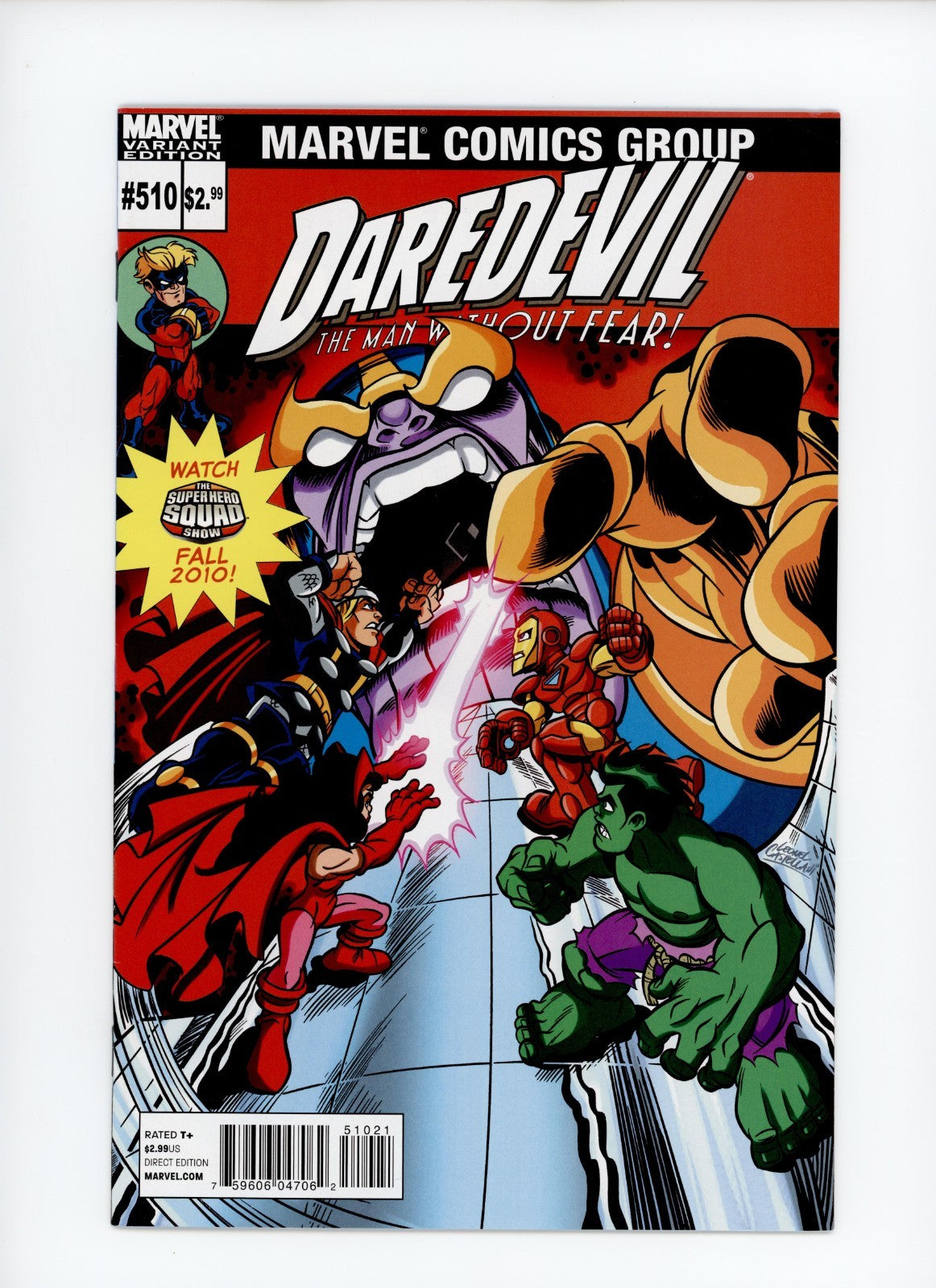 Daredevil #510B Super Hero Squad Variant Edition Leonel Castellani Marvel 2010