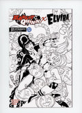 Harley Quinn X Elvira #1 ZM Blind Bag Line Drawing Card Variant - 2026