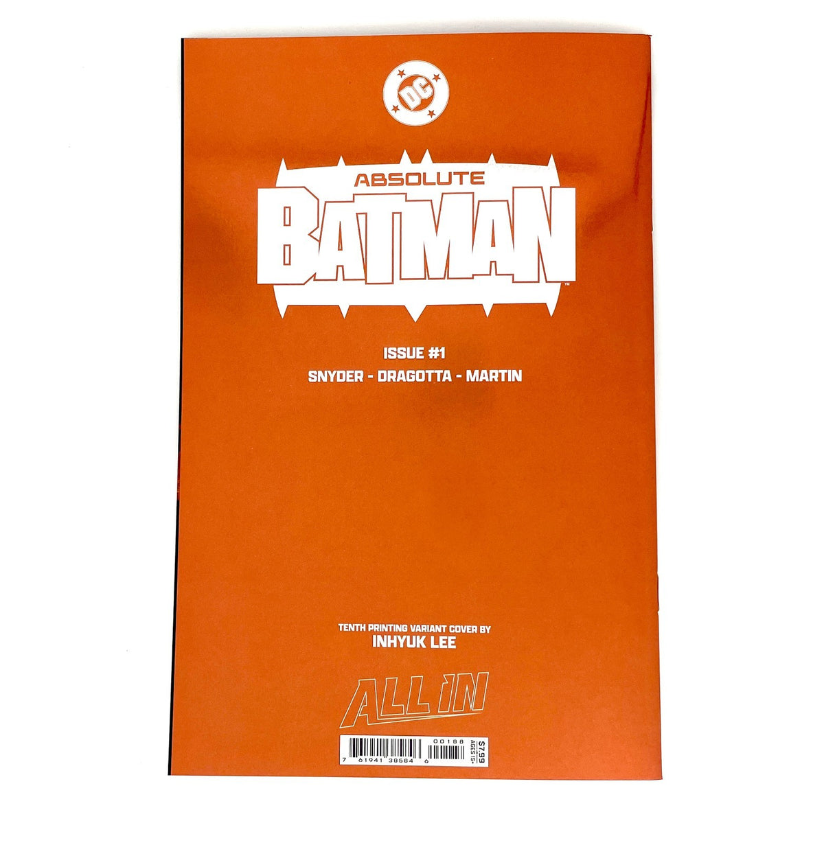 Absolute Batman # 1 Tenth Printing InHyuk Lee FOIL Variant - DC Comics - 2026