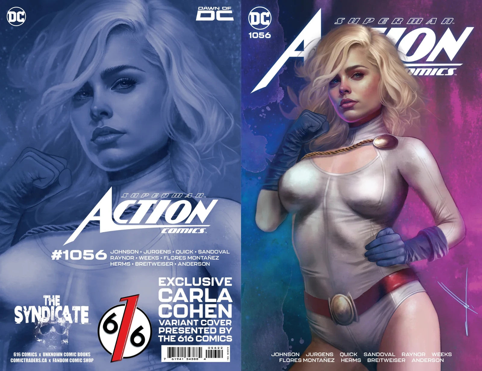 ACTION COMICS #1056 CARLA COHEN 616 Trade Dress POWER GIRL Variant - 2023