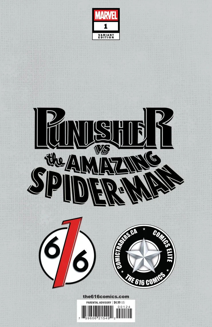 PUNISHER VS SPIDER-MAN #1 FABRIZIO DE TOMMASO Virgin Variant B LTD 1000 - 2026