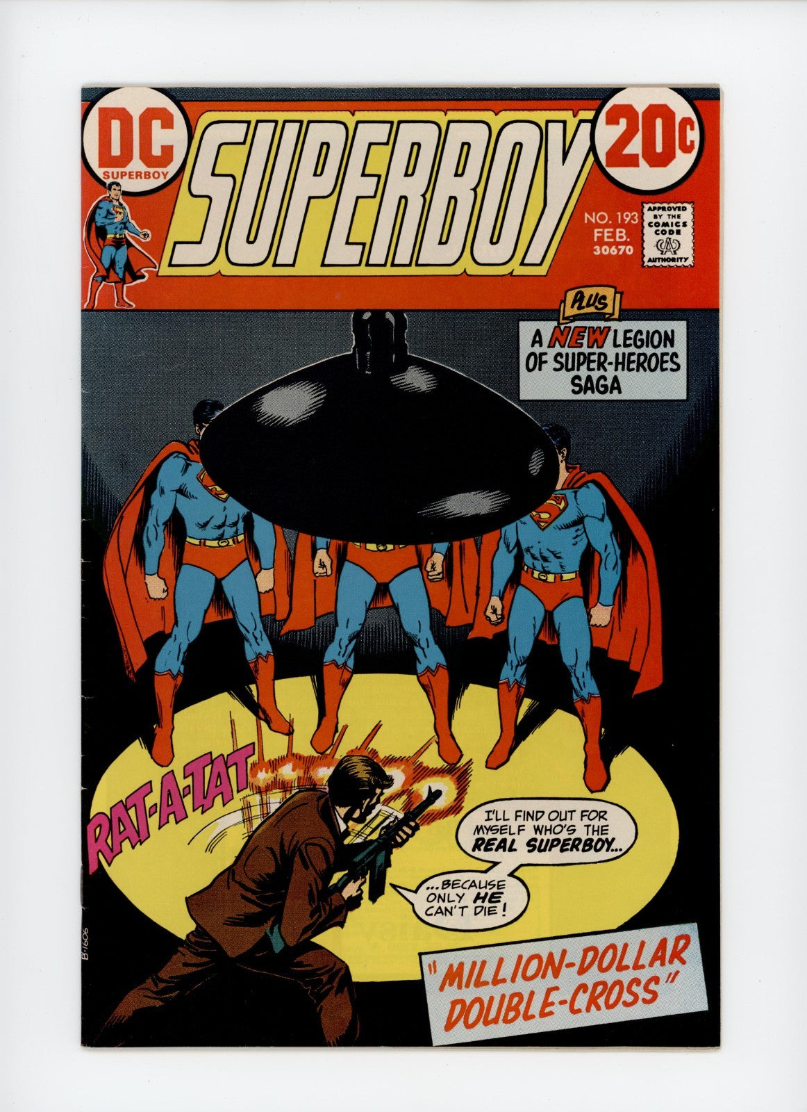 Superboy DC Comic LOT x5 - #189 #190 #192 #193 #195 FN-VF - 1972-1973