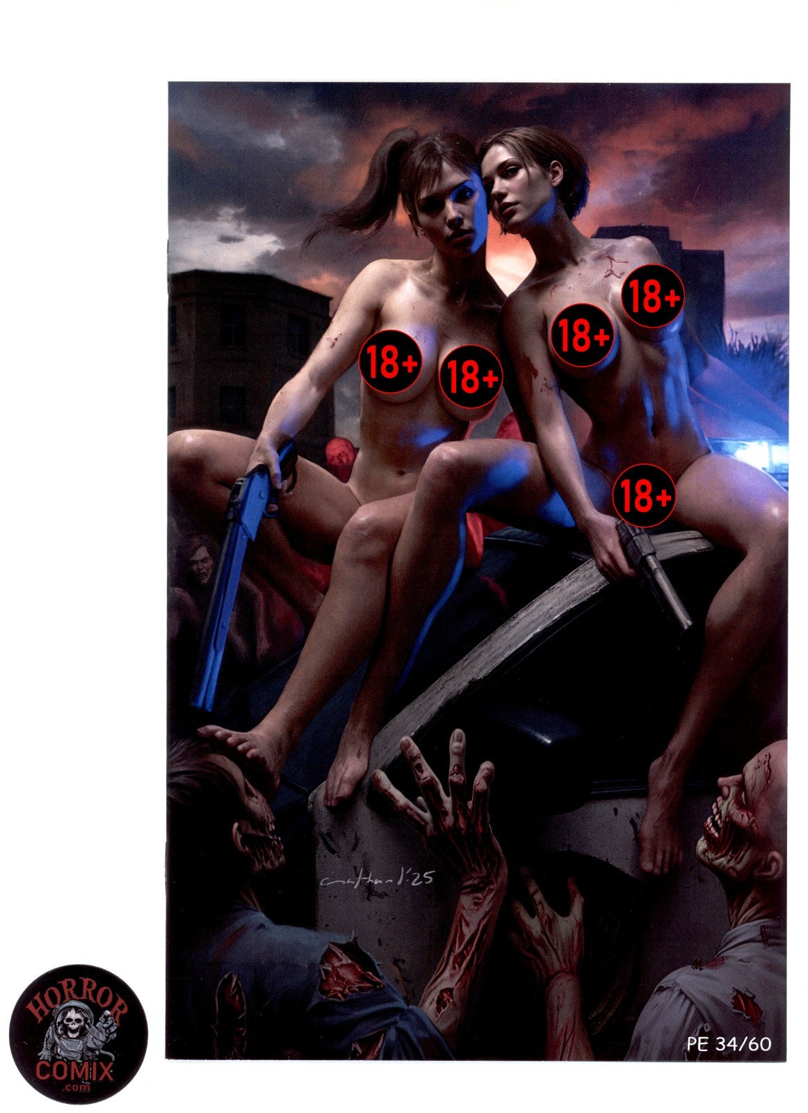 Duty Calls Girls 3 "Zombie Duo" Naughty PE Exclusive Numbered - Nathan Lorenzana