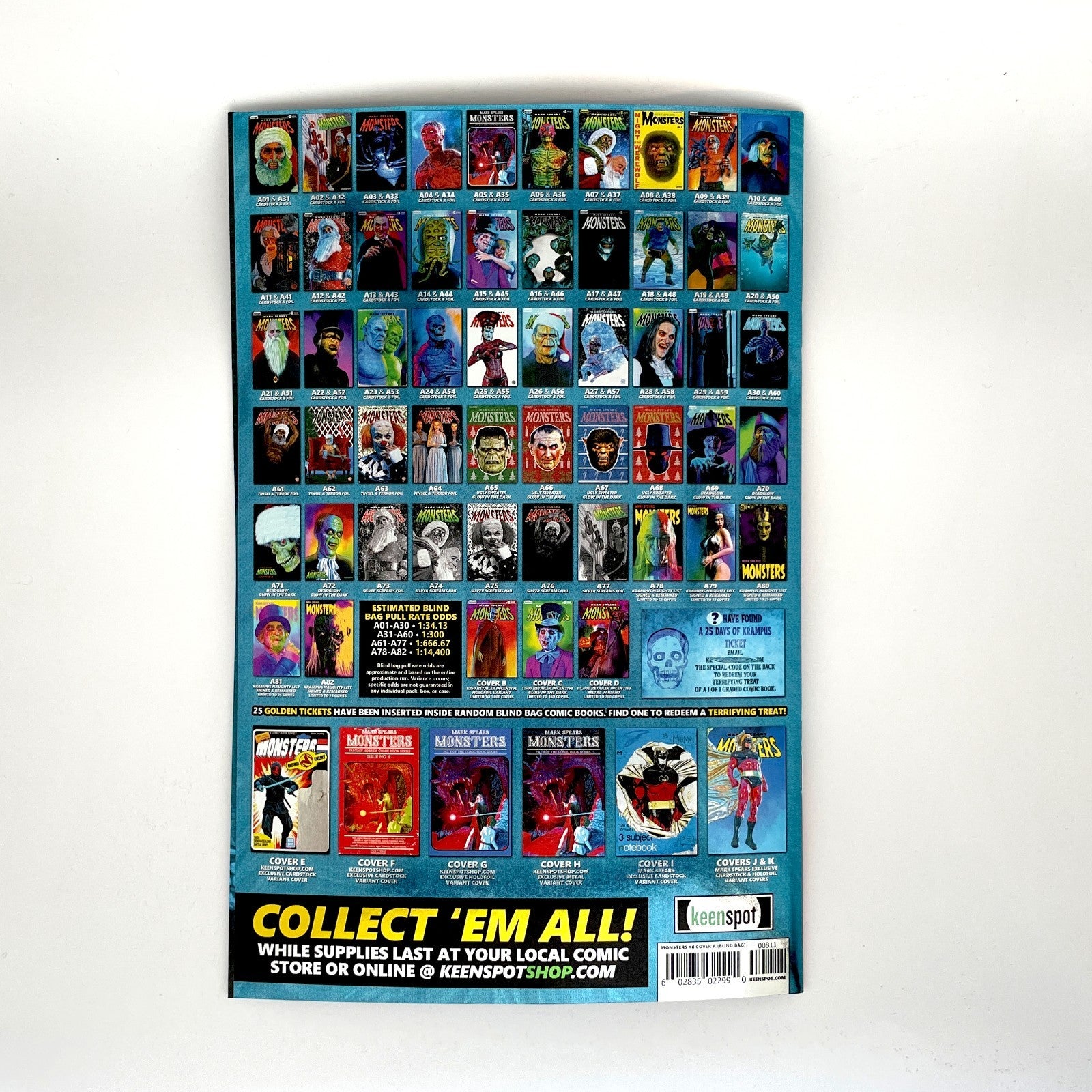 Mark Spears: Monsters #8 - A39 Foil Variant Cover 1:300 Keenspot 2025