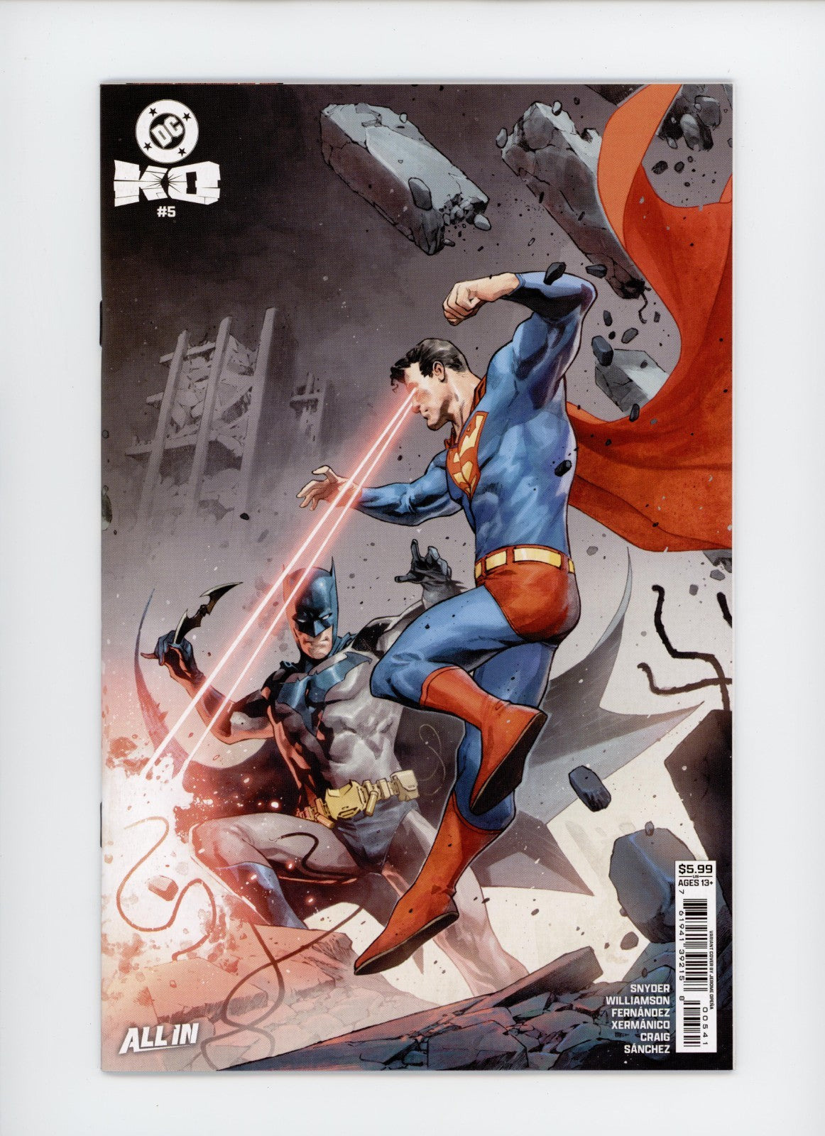 DC K.O. 5D Jerome Opena Card Stock DC Comics - 2026