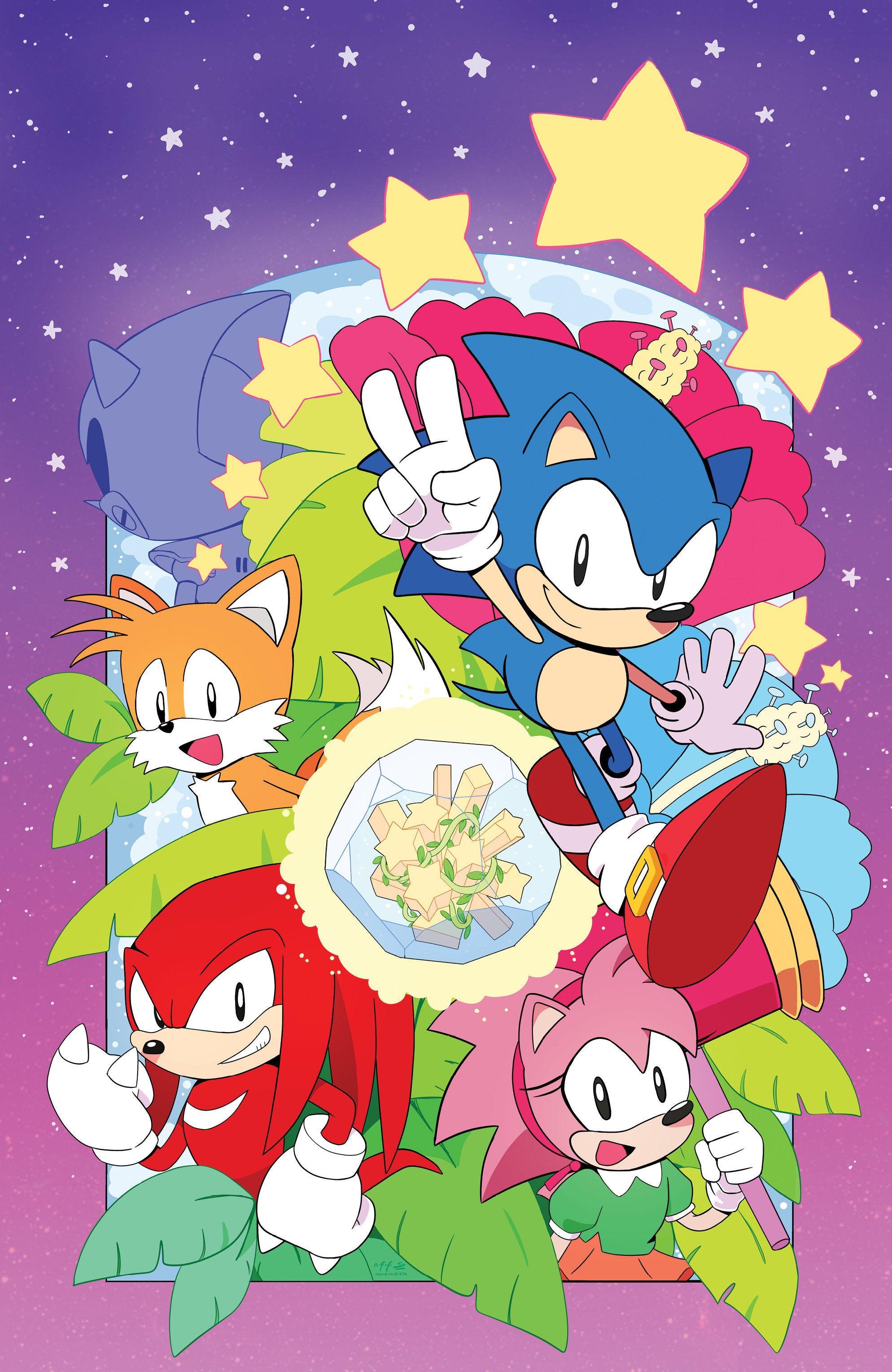 Sonic the Hedgehog: 35th Anniversary Special Variant C Foil (Ata Full Art) #1