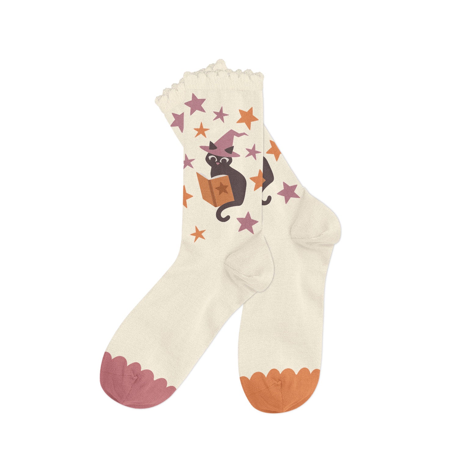 Witchy Cat Socks - Large