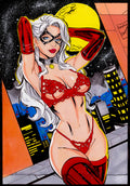 Original Drawing Black Cat by Adriano Oliviera - Spider-Man